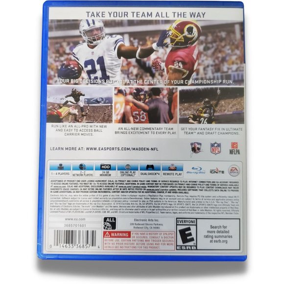 PS4 Playstation Madden 17 by EA Sports Single Disc Video Game - Picture 2 of 5